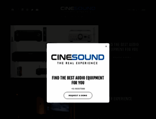 cinesound.in screenshot