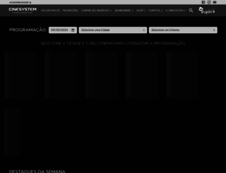 cinesystem.com.br screenshot