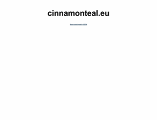 cinnamonteal.eu screenshot