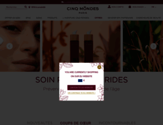 cinqmondes.com screenshot