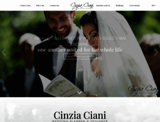 cinziaciani.com screenshot