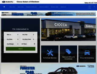 cioccasubaru.com screenshot