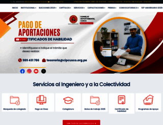cipcusco.org.pe screenshot