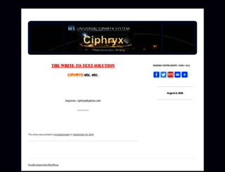 ciphryx.com screenshot