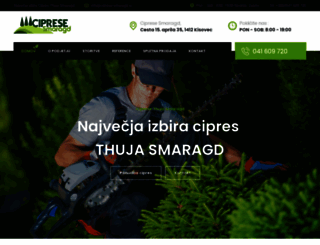 ciprese-smaragd.si screenshot