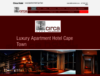 circahotel.co.za screenshot