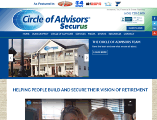 circleofadvisors.com screenshot