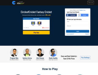 circleofcricket.cricbattle.com screenshot