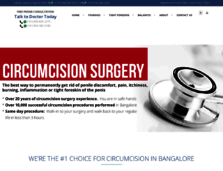 circumcisionbangalore.com screenshot