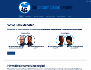 circumcisiondebate.org screenshot