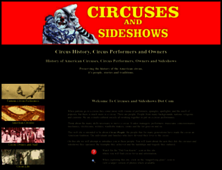 circusesandsideshows.com screenshot