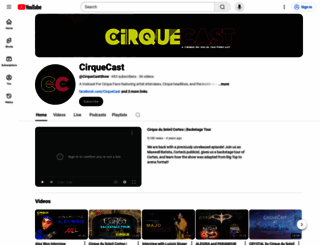 cirquecast.com screenshot
