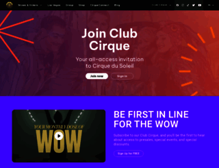 cirqueclub.com screenshot