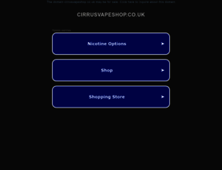 cirrusvapeshop.co.uk screenshot