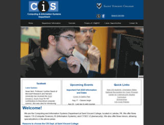 cis.stvincent.edu screenshot