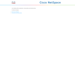 cisconetspace.com screenshot