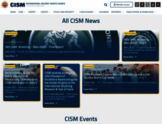 cismmilsport.org screenshot