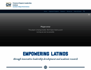 cisneros.columbian.gwu.edu screenshot