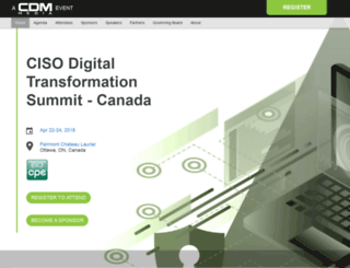 cisodigitaltransformationsummit.ca screenshot