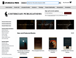 cistercianpublications.org screenshot