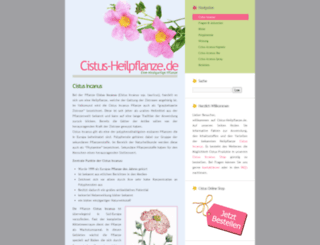 cistus-heilpflanze.de screenshot
