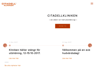 citadellkliniken.com screenshot