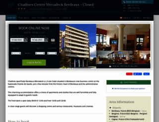 citadines-meriadeck.hotel-rez.com screenshot