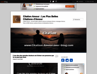 citation-amour.over-blog.com screenshot