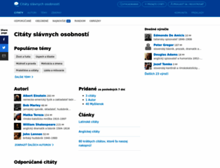 citaty-slavnych.sk screenshot