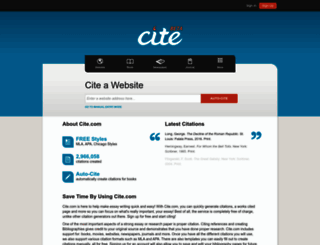cite.com screenshot