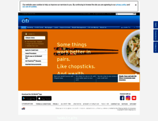 citi.com.sg screenshot