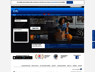 citibank.com.bh screenshot
