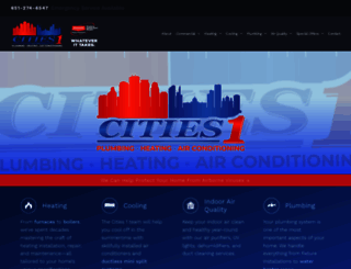 cities1plumbing.com screenshot