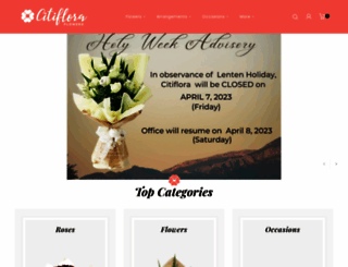 citifloraflowers.com screenshot