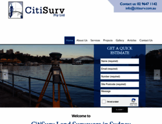 citisurv.com.au screenshot