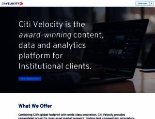 citivelocity.com screenshot