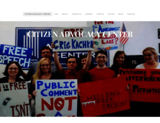 citizenadvocacycenter.org screenshot