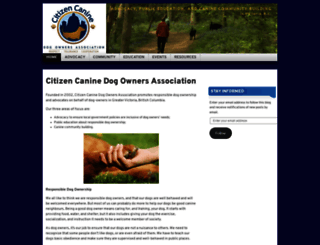 citizencanine.org screenshot