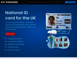 citizencard.com screenshot