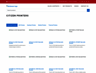 citizenprinters.indianbarcode.com screenshot