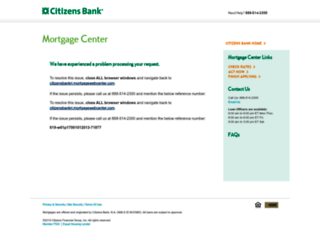 citizensbankri.mortgagewebcenter.com screenshot