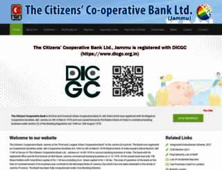 citizenscooperativebankjammu.com screenshot