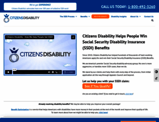 citizensdisability.com screenshot