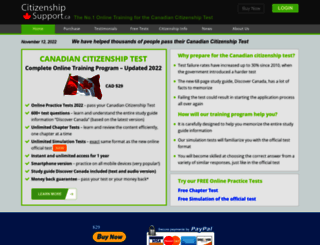 citizenshipsupport.ca screenshot