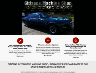 citizensmachineshop.com screenshot