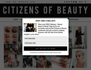citizensofbeauty.com screenshot