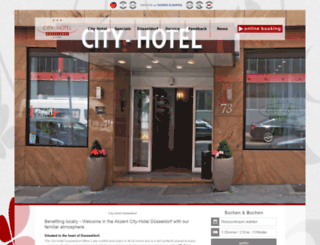 city-hotel-duesseldorf.de screenshot