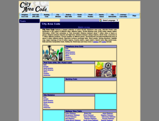 cityareacode.com screenshot