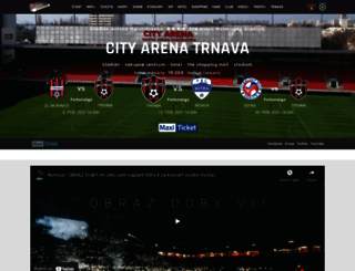 cityarenatrnava.com screenshot