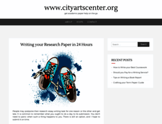 cityartscenter.org screenshot
